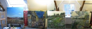 Montage of Hefele's Paintings Montage of Noel Hefele Paintings
