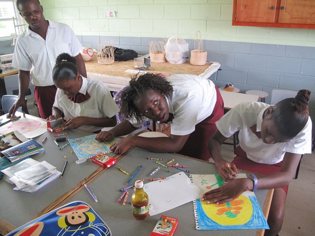 Barbudan Kids Drawing